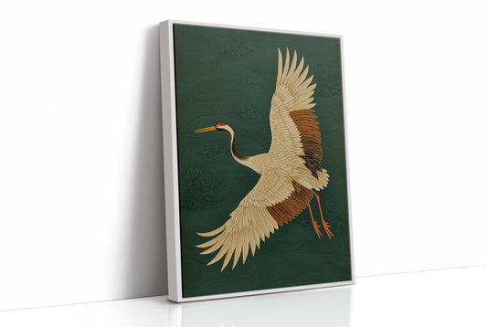 Noble Wings Against Emerald Depths