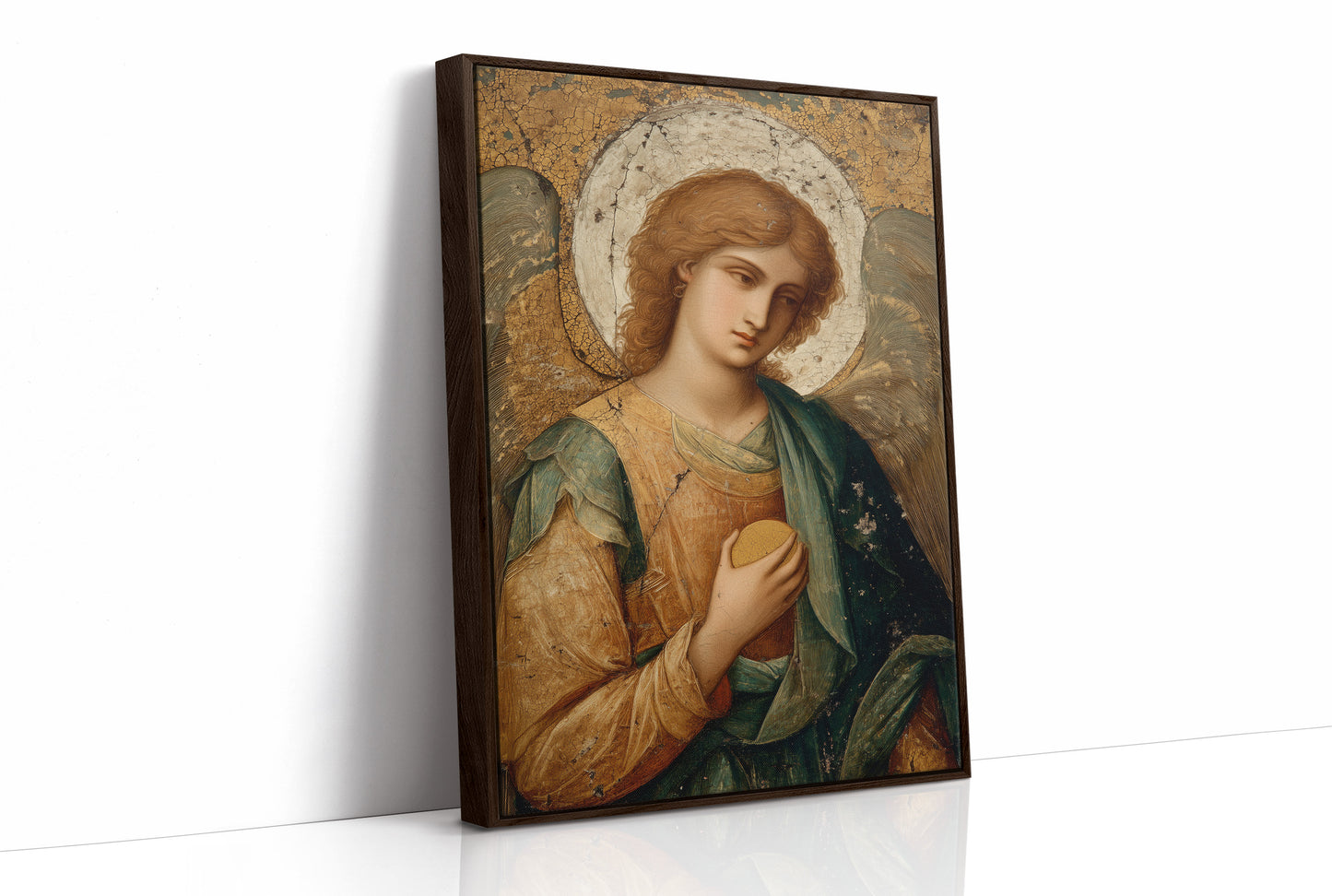 Gilded Faith On Rustic Table