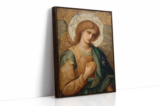 Gilded Faith On Rustic Table