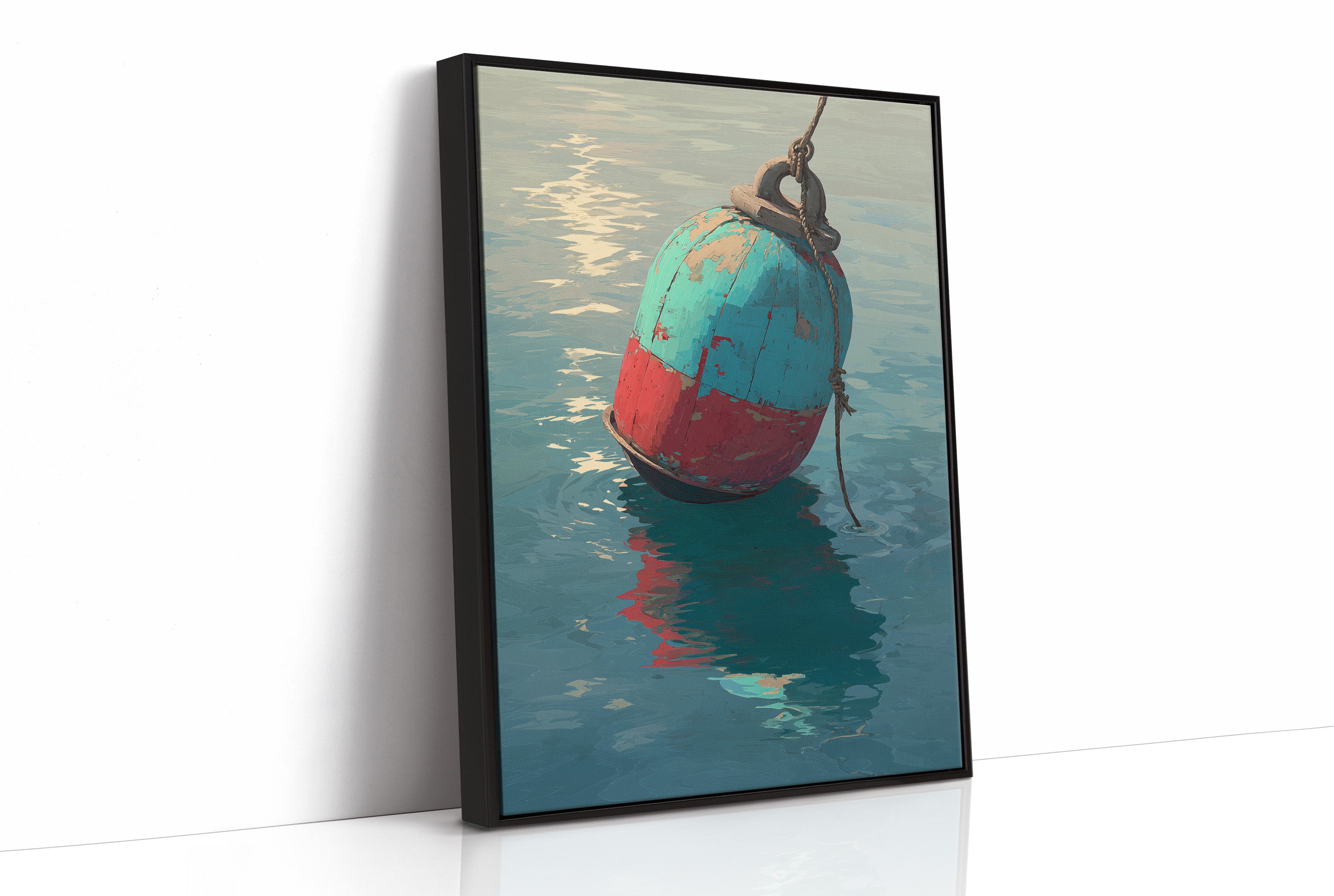 Coastal Buoy Dances With Tide