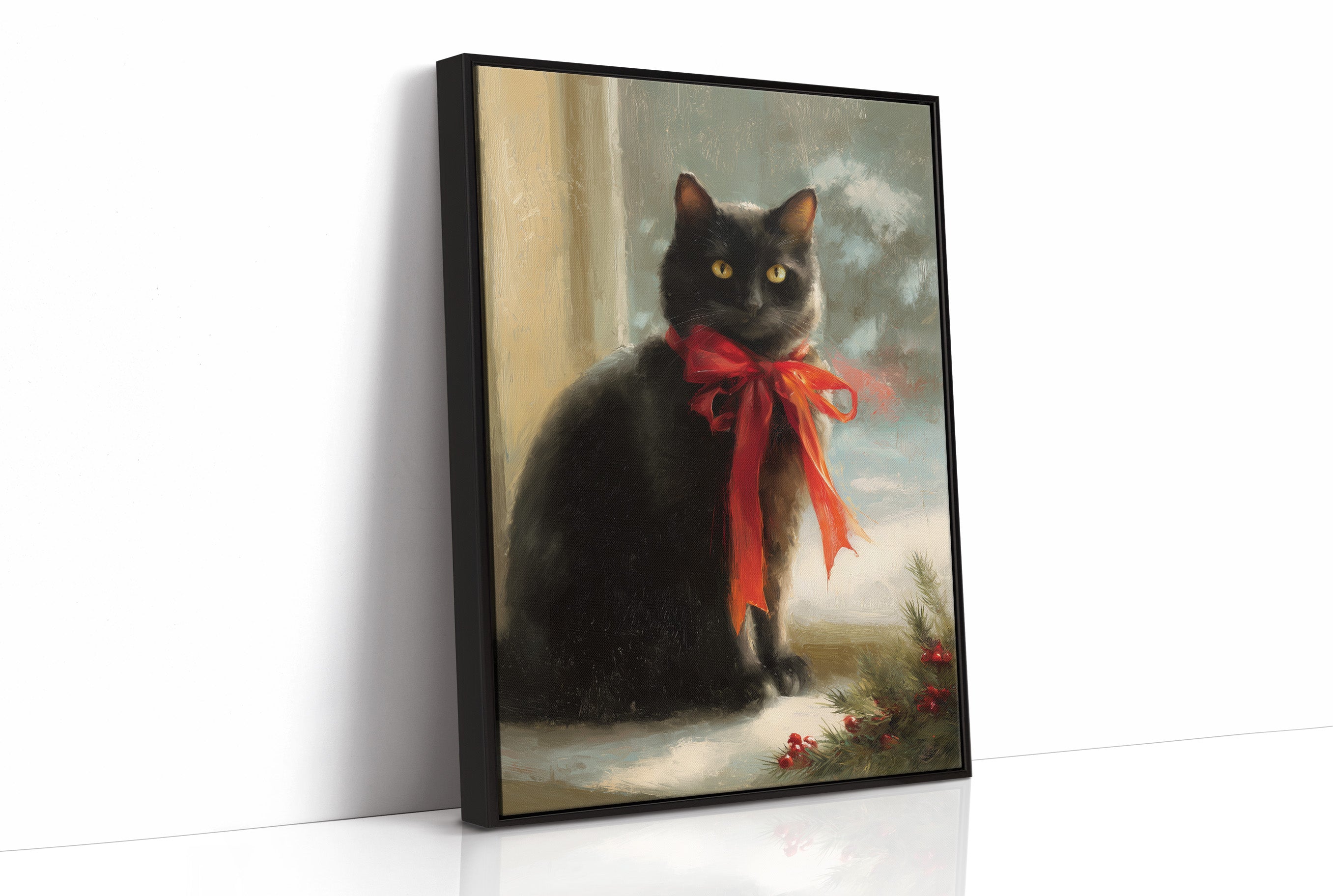 Midnight Wears A Scarlet Bow