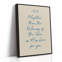 Ocean Promises In Flowing Script