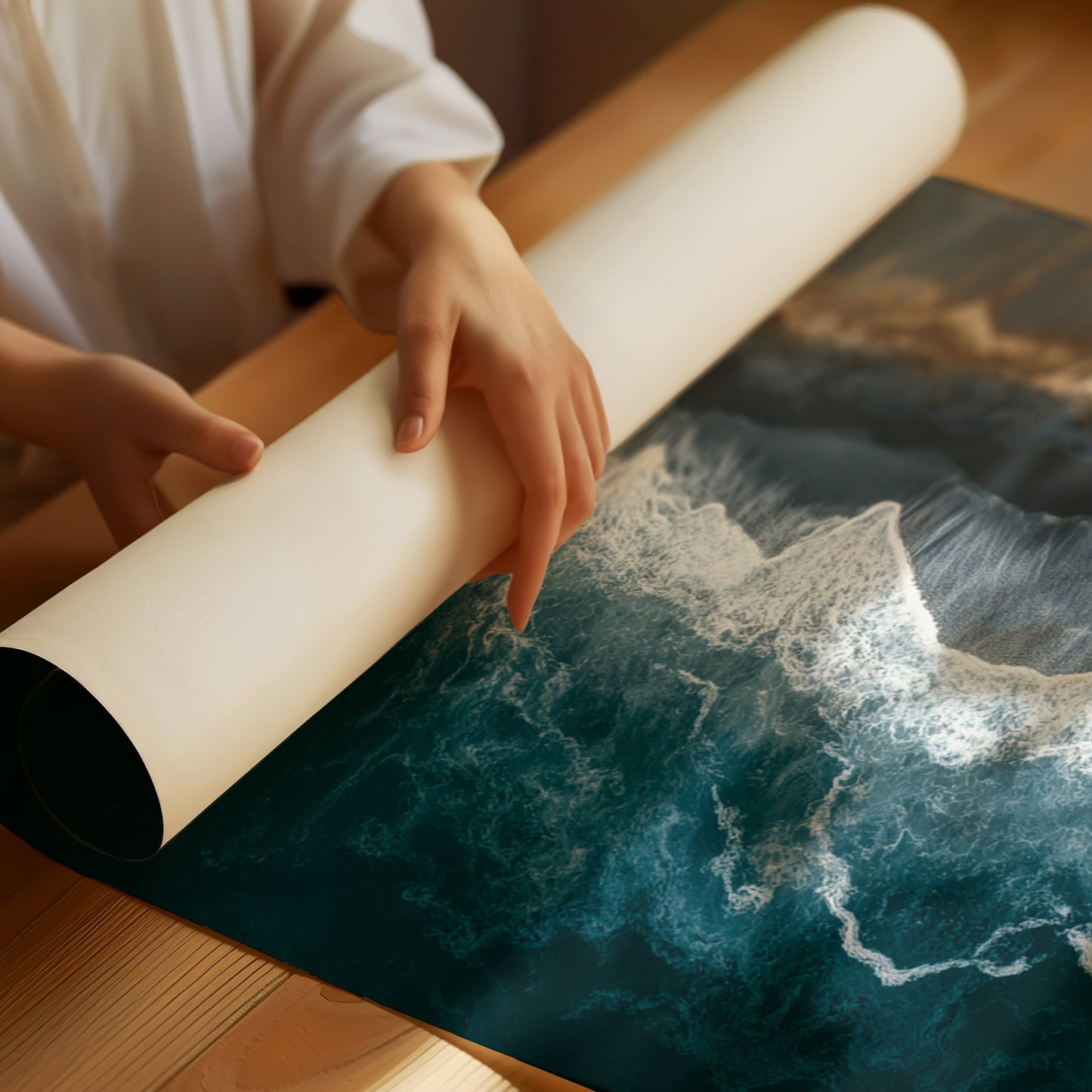 Tides Embrace the Shoreline's Whisper