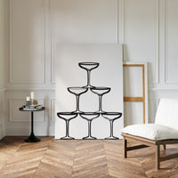 Champagne Tower Draws Midnight Maps