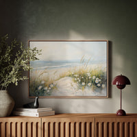 Daisies Dance Along Coastal Dunes