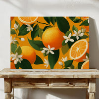 Citrus Blossoms Dance In Sunlight