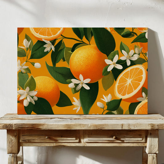 Citrus Blossoms Dance In Sunlight