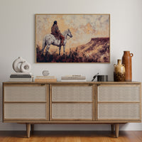 Twilight Scout Above Painted Mesa