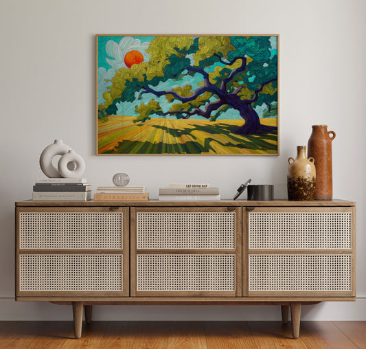 Ancient Oak Dances With Sunlight