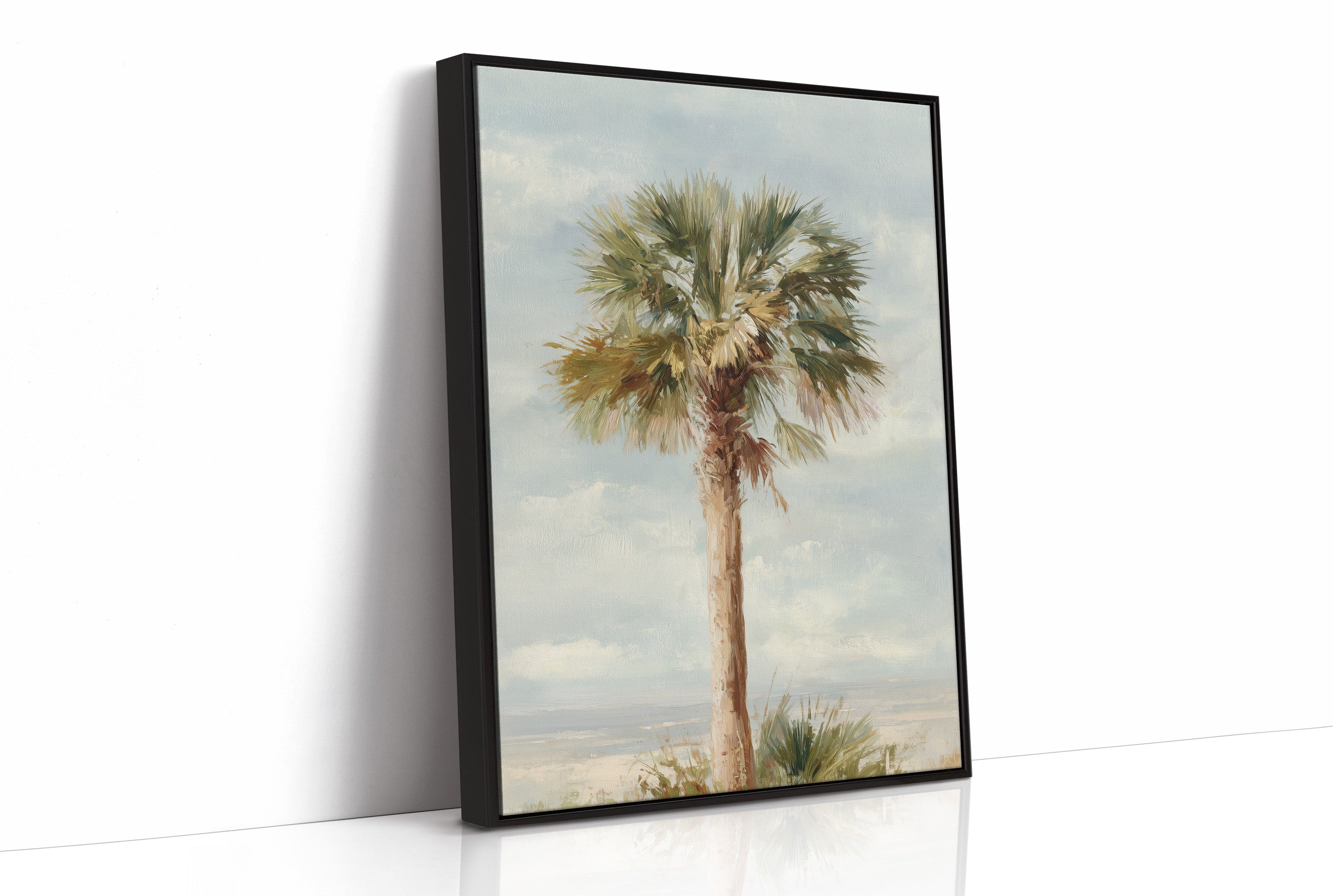 Solitary Palm Whispers Coastal Secrets