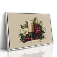 Candlelight Nestled in Winter Bloom