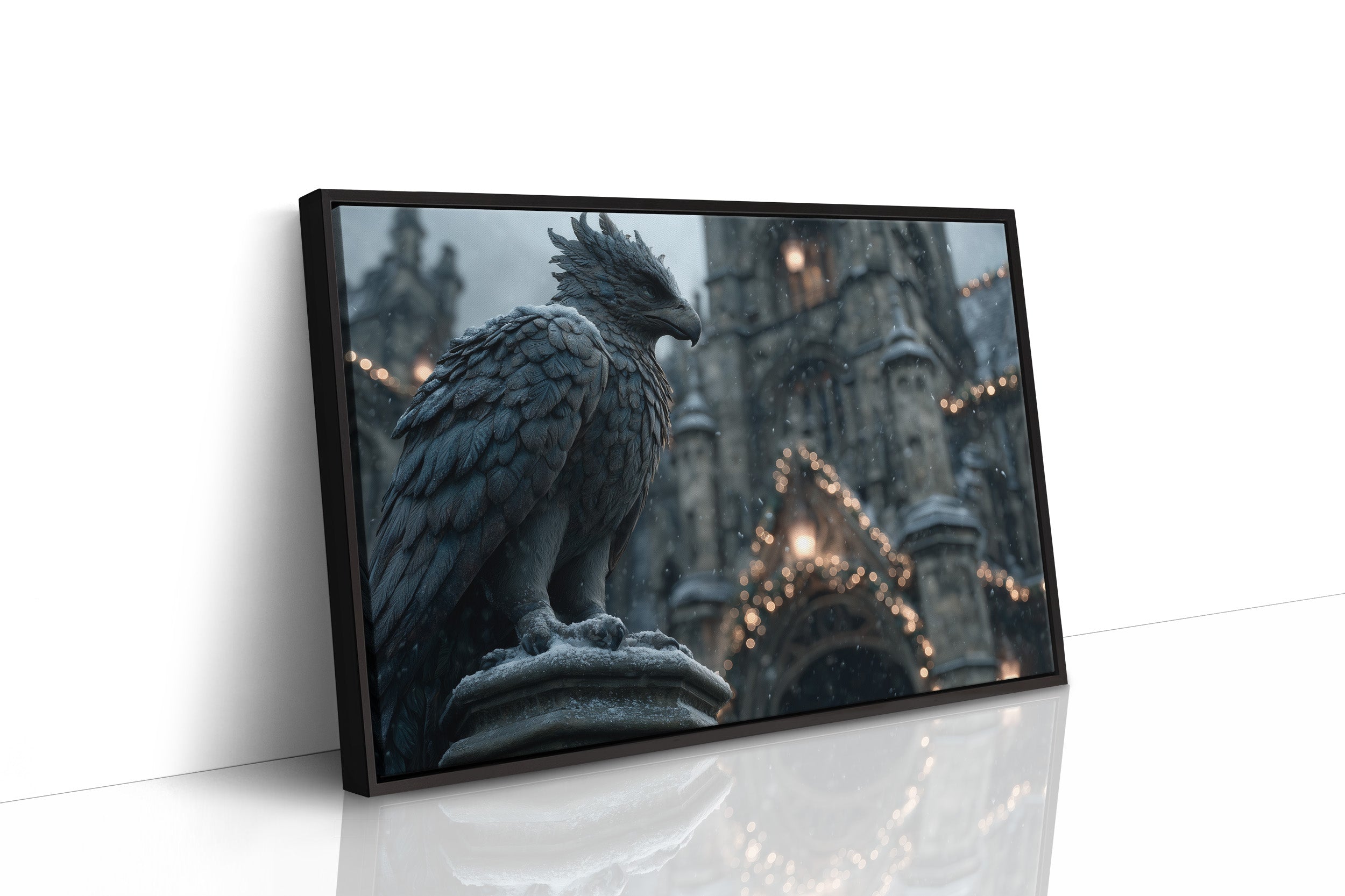 Gargoyle Watches Over Winter