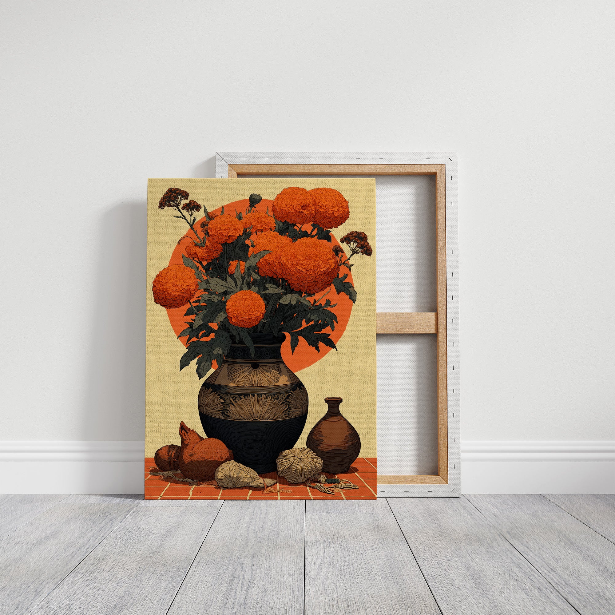 Marigolds in Clay
