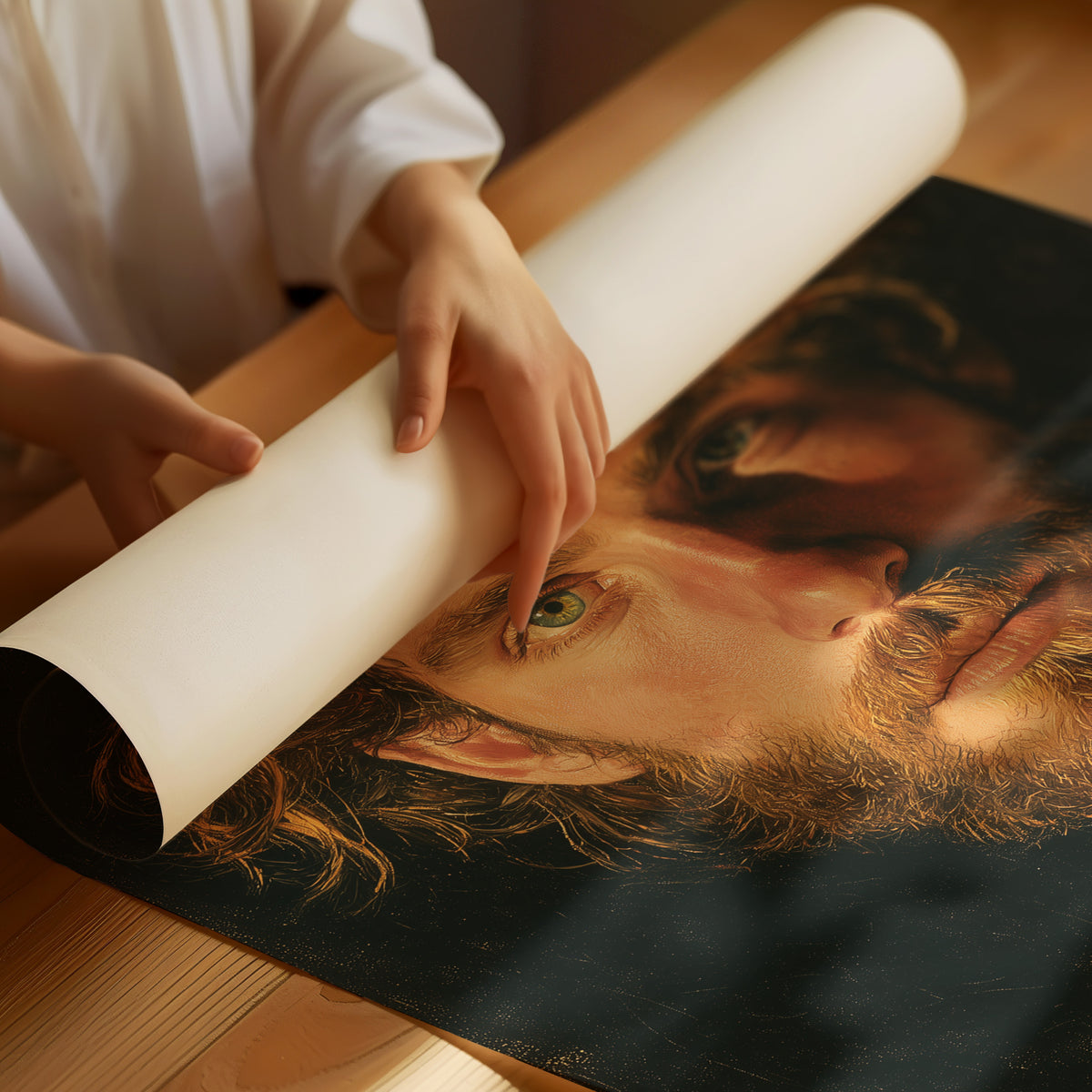 Chiaroscuro Biblical Figure Portrait