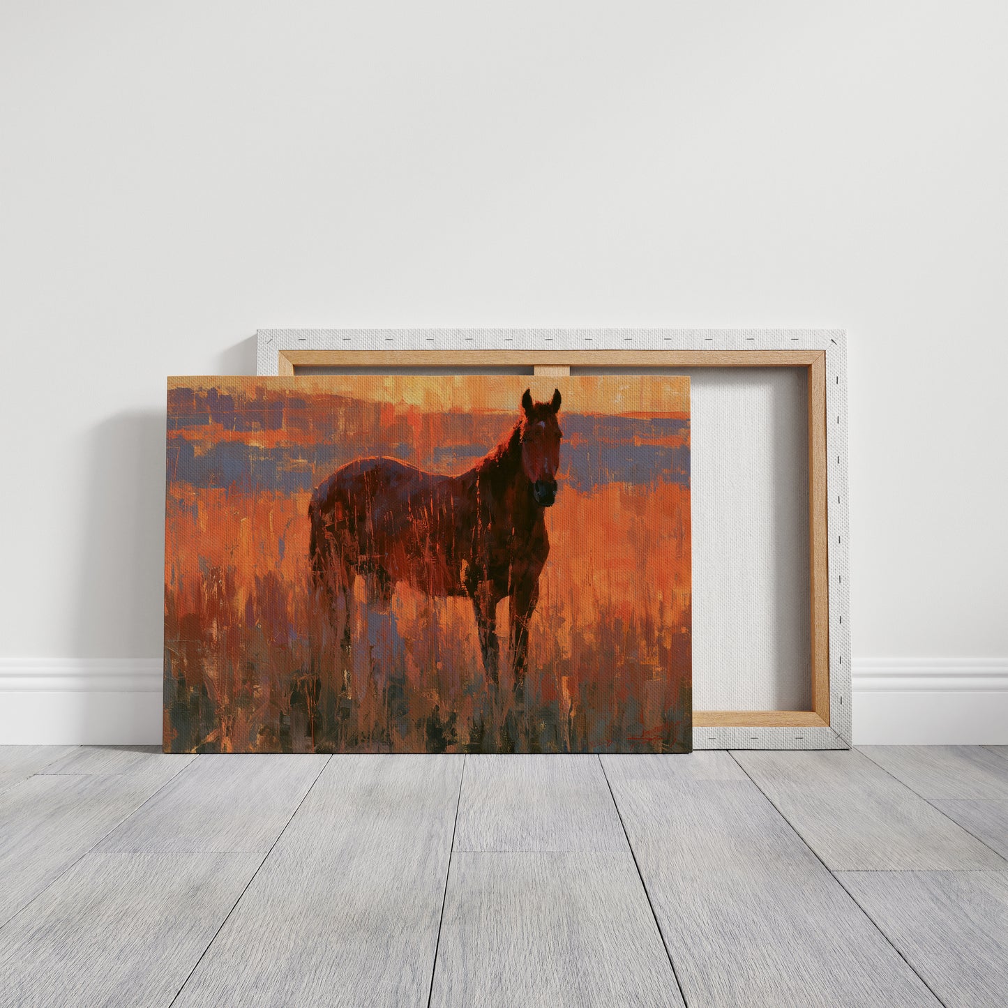 Horse Facing The Blaze