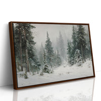 Snow Settles Among Silent Pines