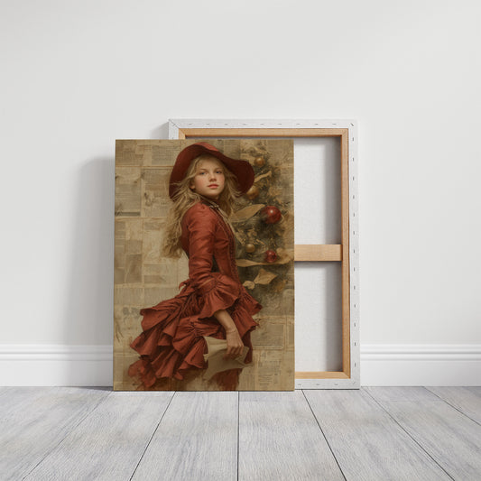 Crimson Tales Meet Winter's Glow