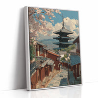 Cherry Blossoms Crown Ancient Streets