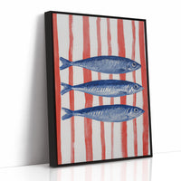 Coastal Blues Meet Striped Shores