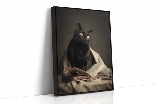 Midnight Scholar With Luminous Eyes