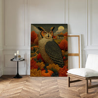 Autumn Moon Watches The Farmhouse