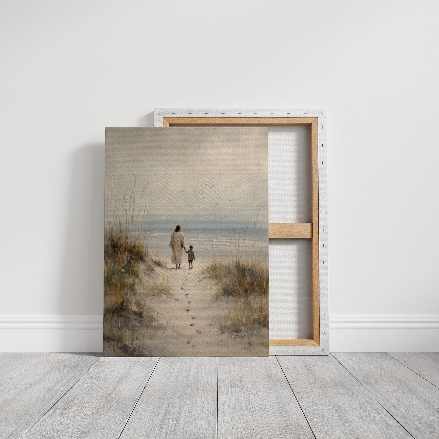 Footprints Lead To Ocean Promise