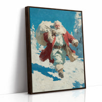 Santa Through the Snow