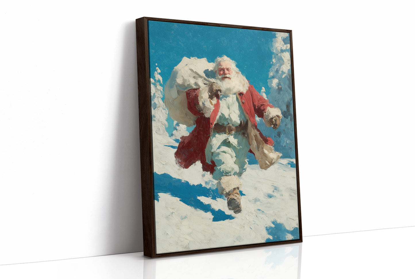 Santa Through the Snow