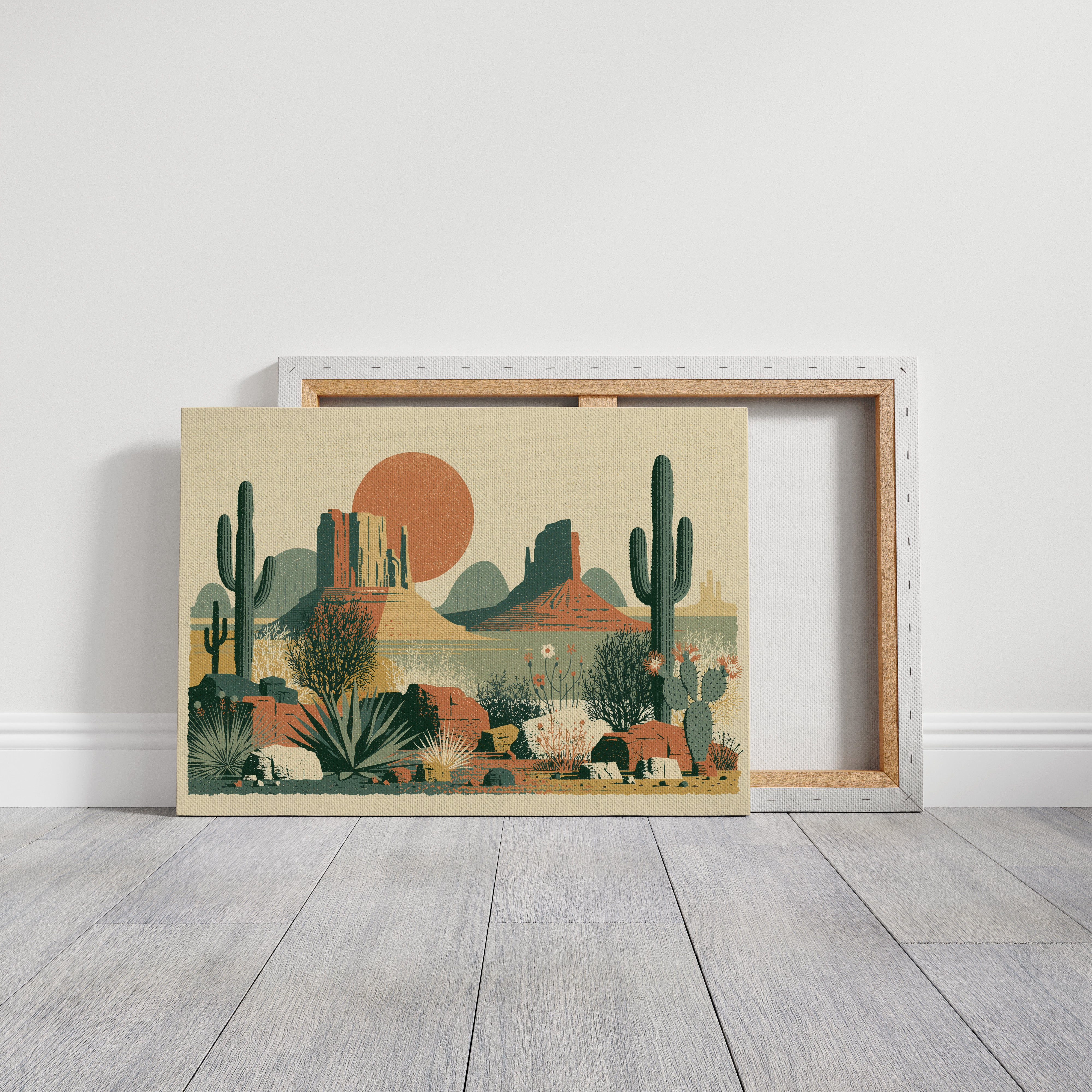 Desert Bloom at High Noon