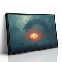 Dragon Rising Over the Graveyard