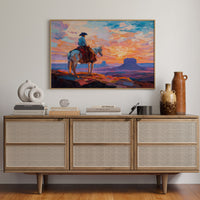 Sunset Paints A Cowboy's Prayer