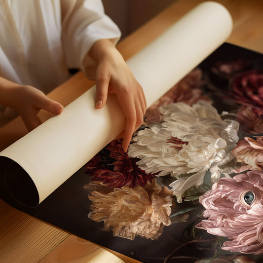 Gaze Among Petals' Secrets