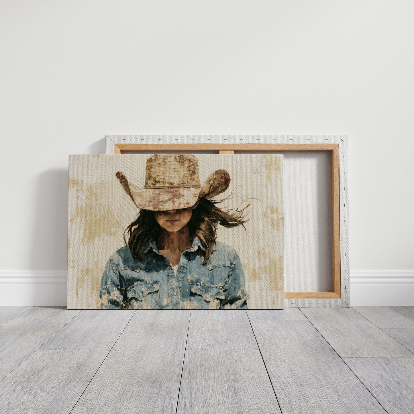 Cowgirl Beneath a Straw Hat