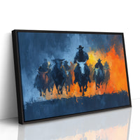 Cattle Drive Through Fire