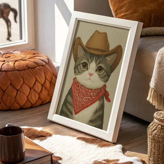 Sunset Ranch Cat Tips His Hat