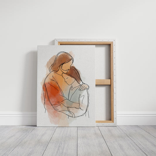 Tender Embrace Speaks Wordless Comfort