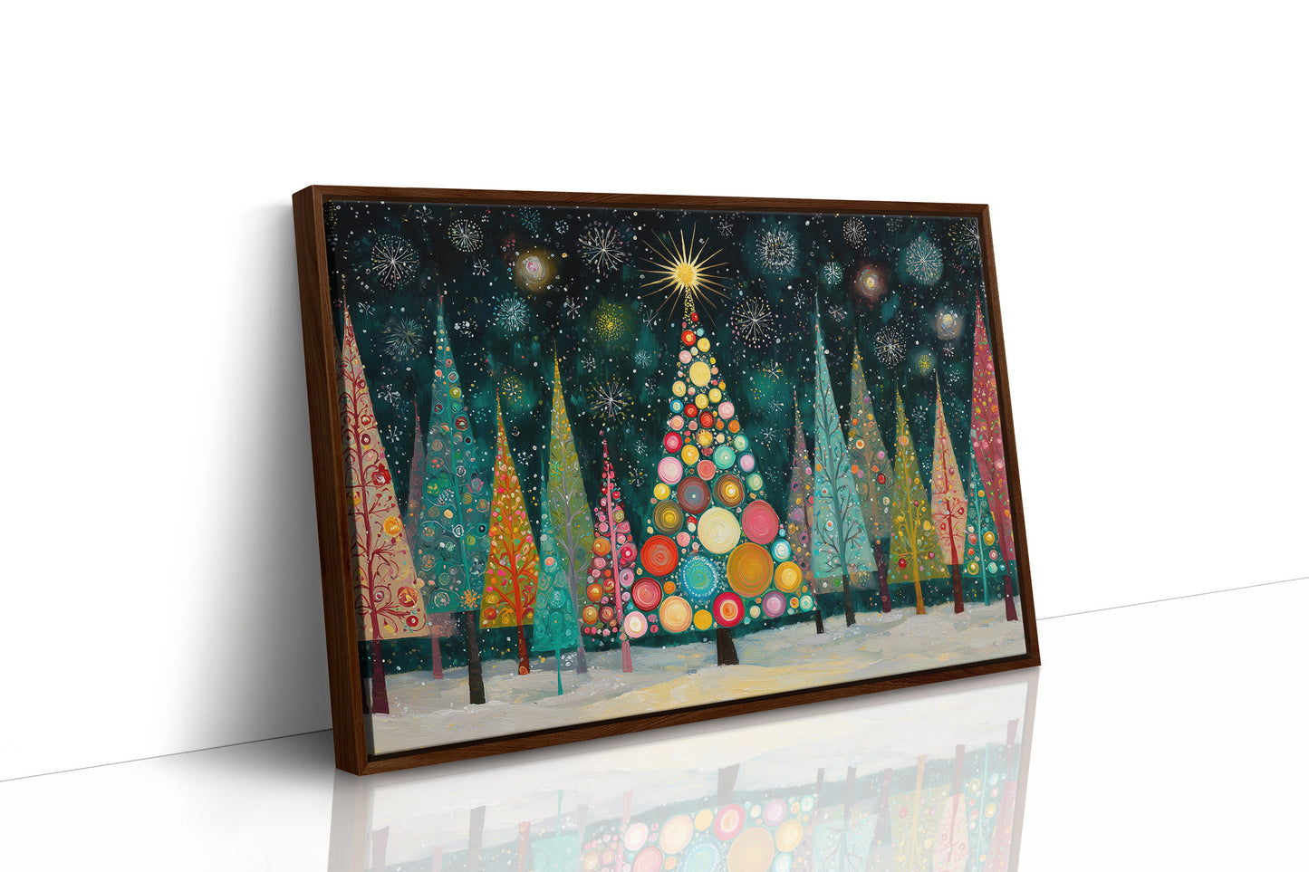 Winter Trees Catch Starlight's Song