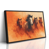 Wild Herd in Amber Dust