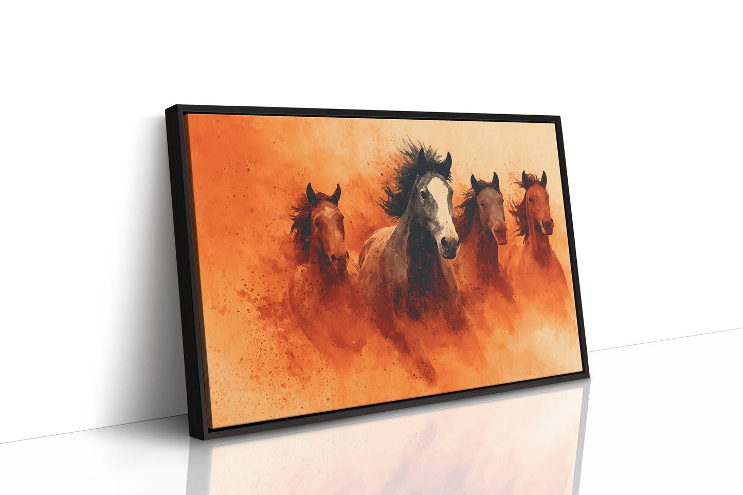 Wild Herd in Amber Dust