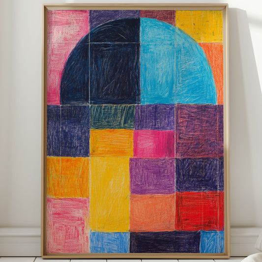 Colors Dance Through City Windows