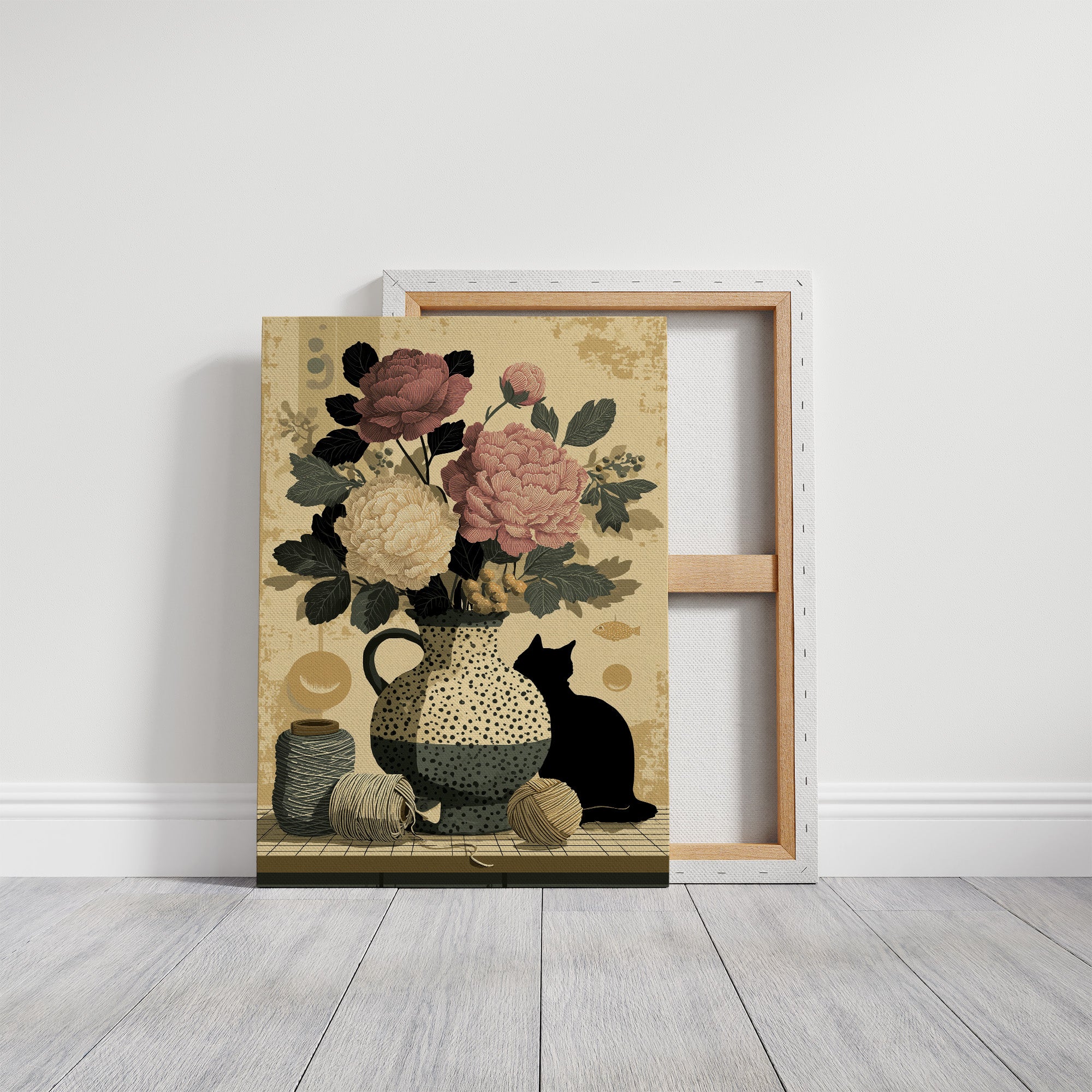 Peonies and Yarn