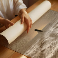 Robed Figure Facing Ocean Horizon