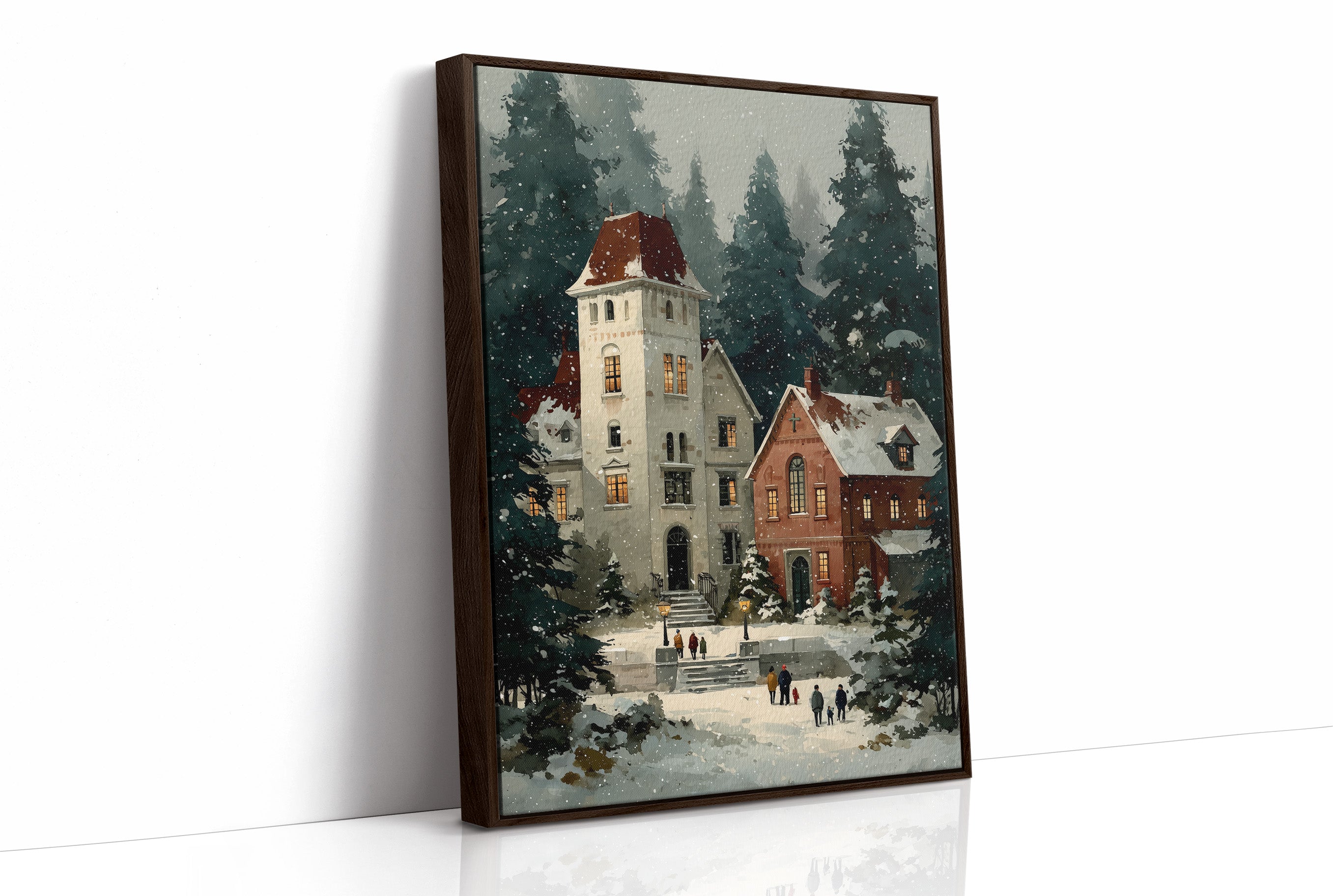 Snowfall Over the Old Chapel