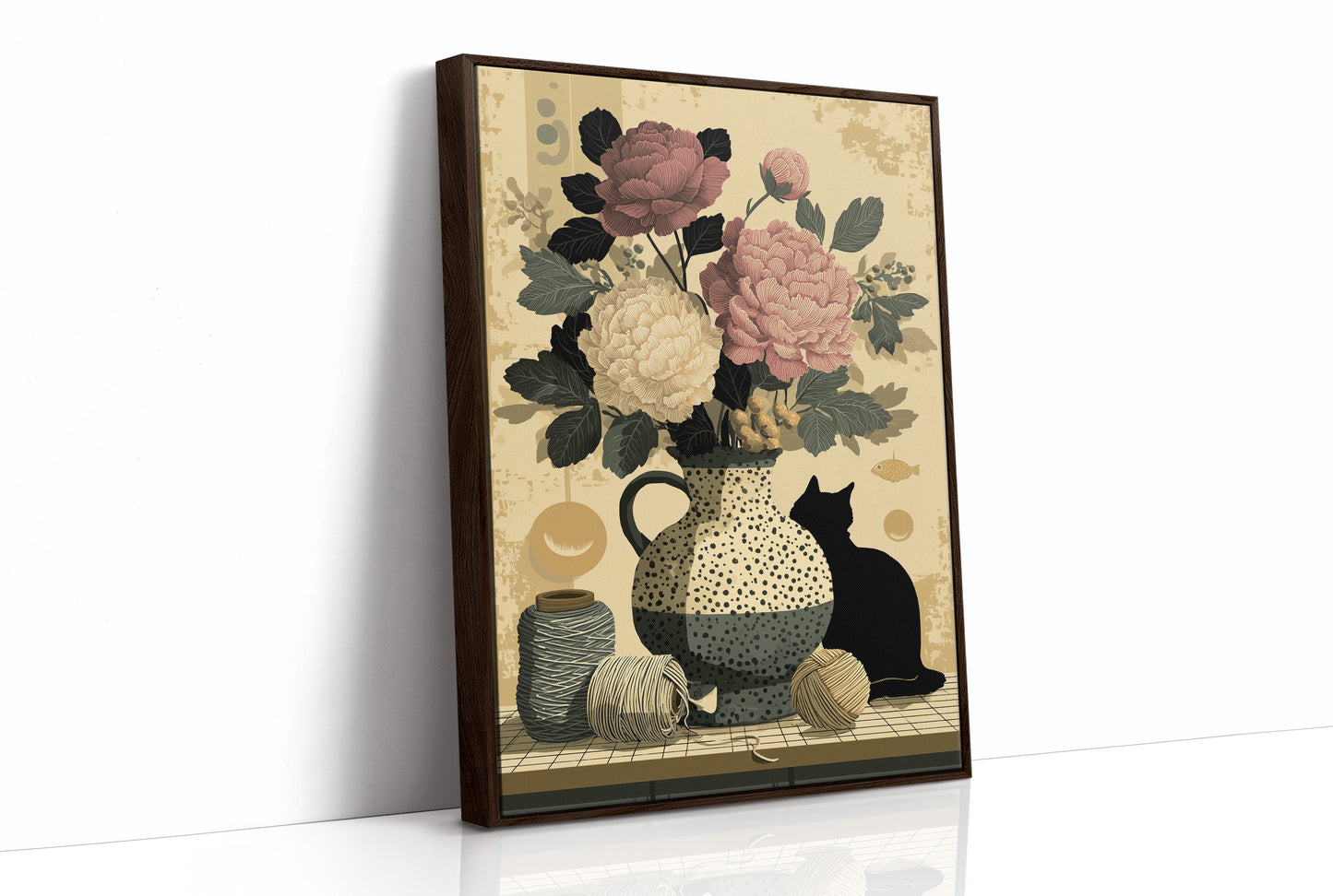 Peonies and Yarn