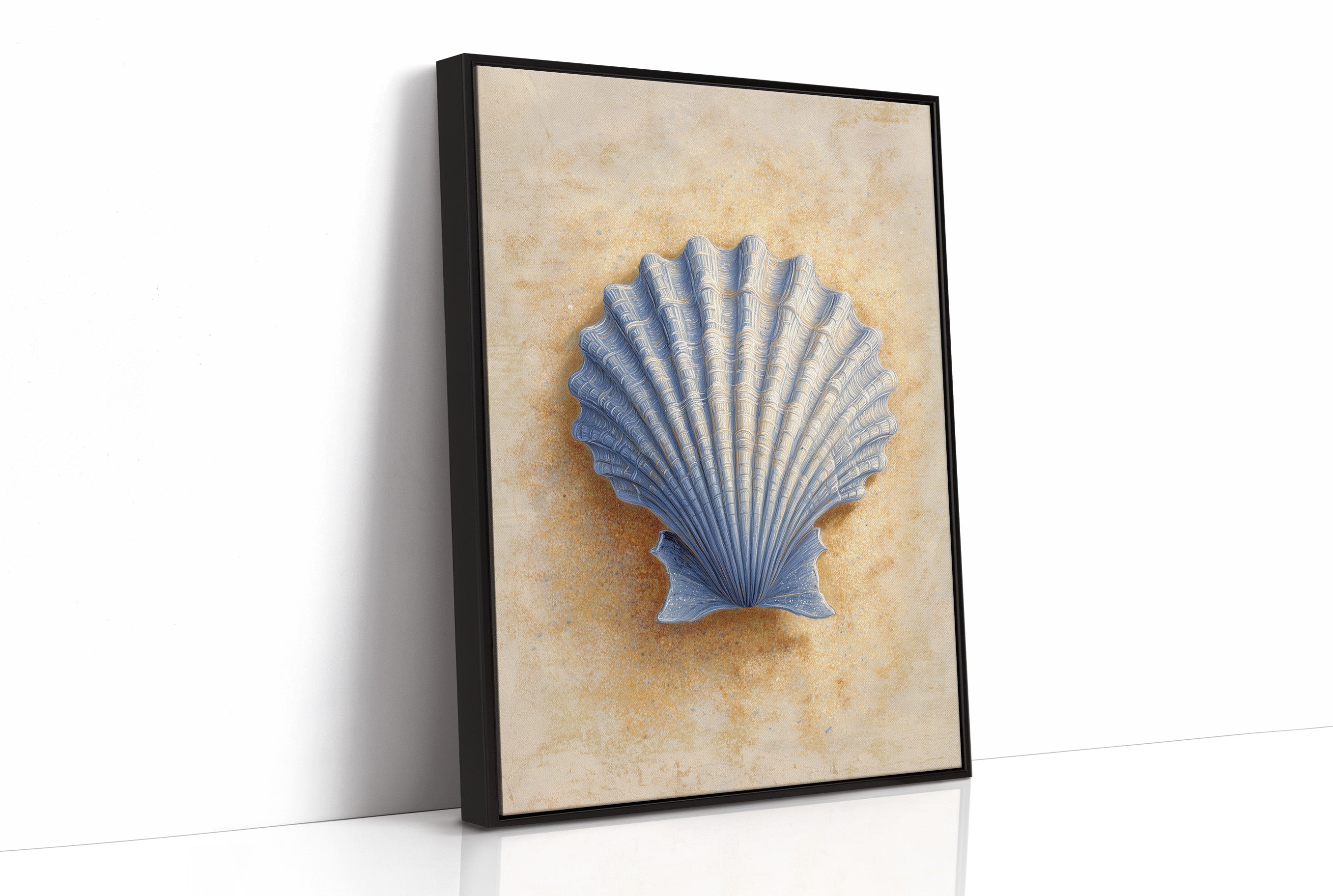 Coastal Memory In Blue Relief