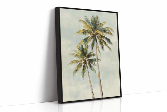 Coastal Whispers Against Mint Sky