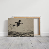 Broomstick Flight Over Sleeping Village