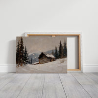 Mountain Cabin Waits For Spring