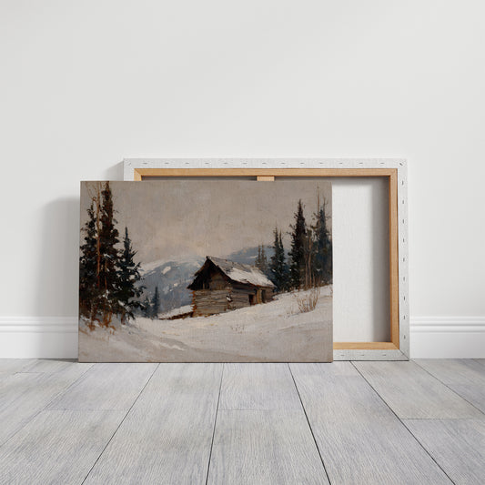 Mountain Cabin Waits For Spring