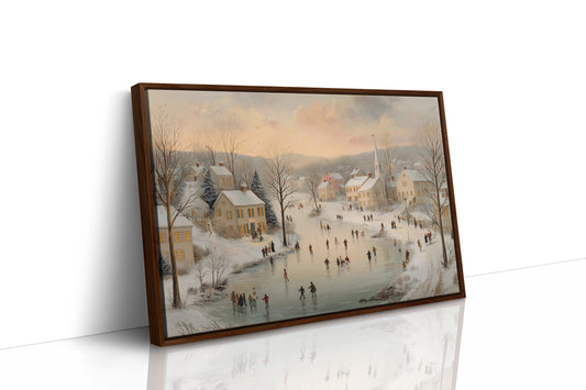 Winter Skaters Paint Their Village Story